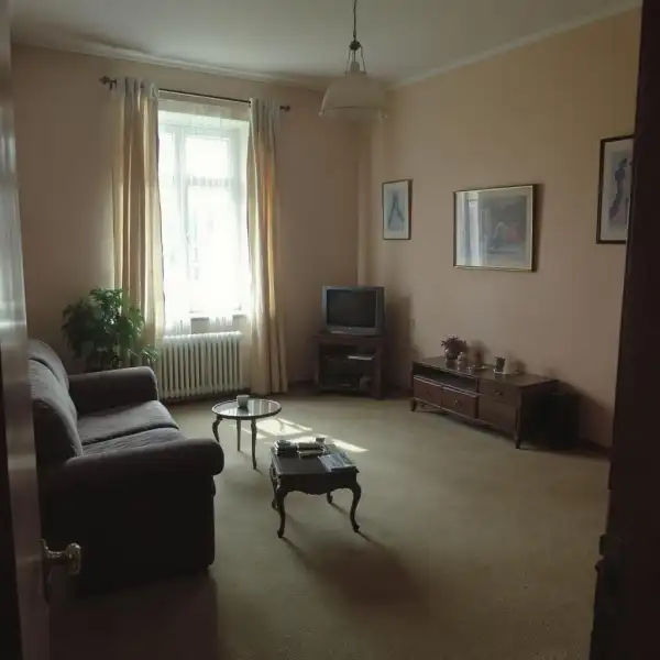 Удаление пятен с коврового покрытия после ремонта - после уборки