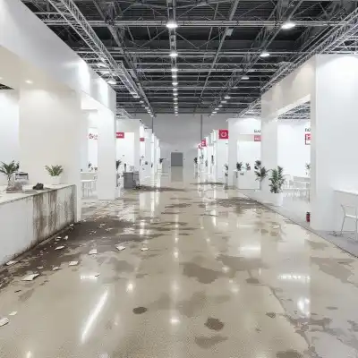 Послемероприятная уборка выставочного павильона - до уборки